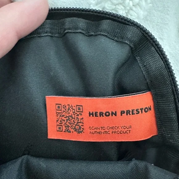 Heron Preston Crossbody Bag Orange/black Nylon Bags